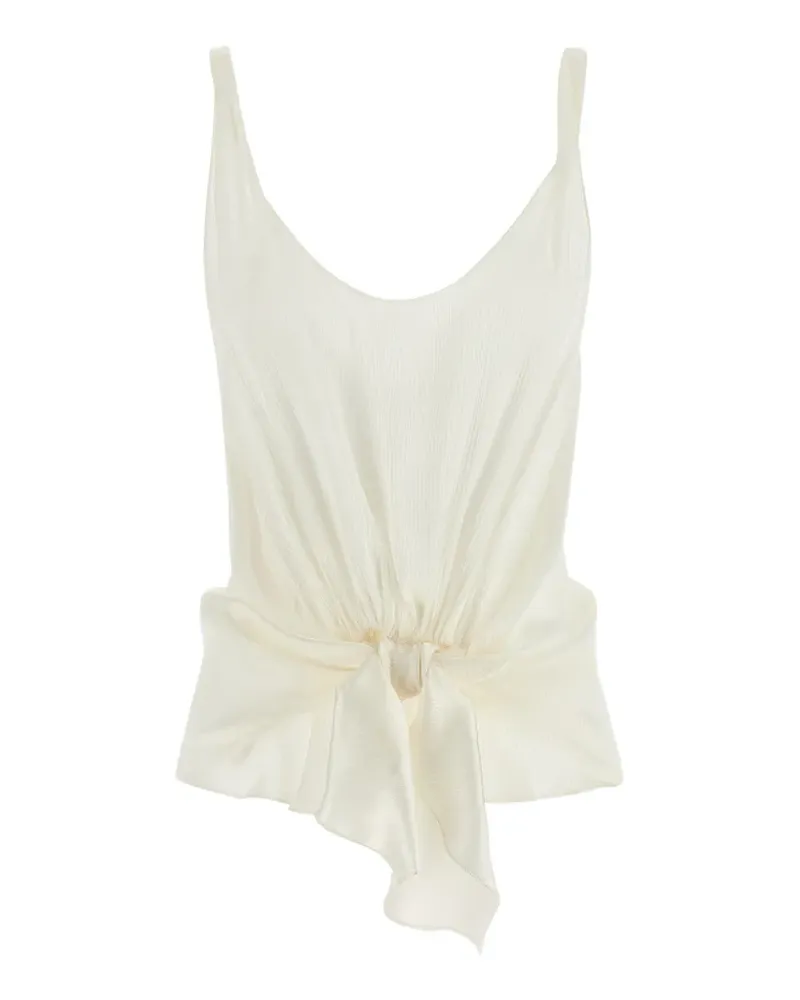 J.W.Anderson crinkled knot-detail blouse - Nude Nude