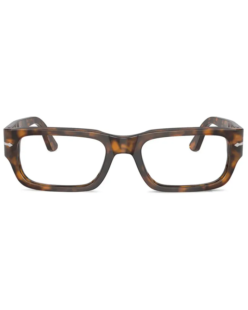 Persol Brille mit eckigem Gestell - Braun Braun