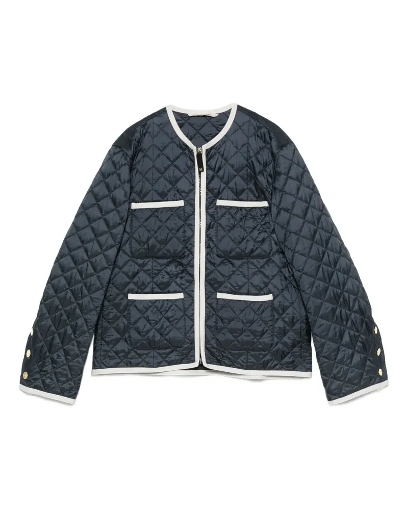 Max Mara Celeste Jacke mit gesteppten Taschen - Blau Blau