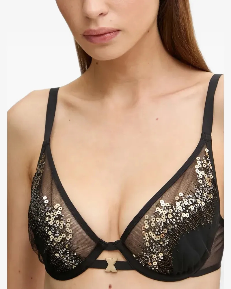 Chantelle BH mit Pailletten - Schwarz Schwarz