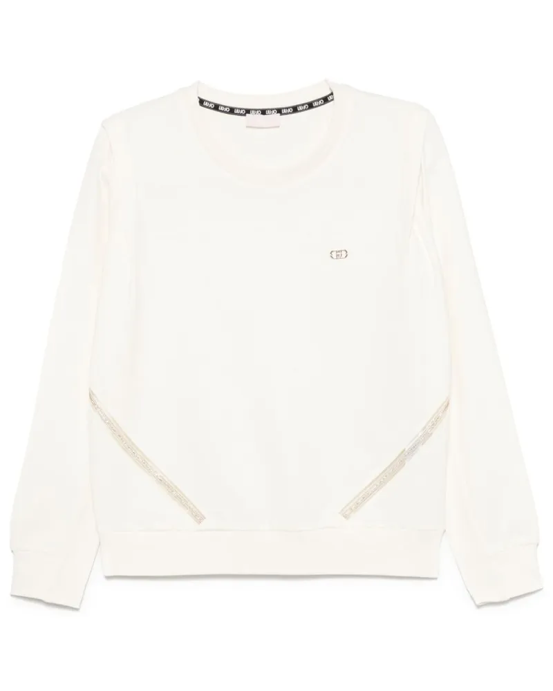 Liu Jo Sweatshirt mit Strass - Nude Nude
