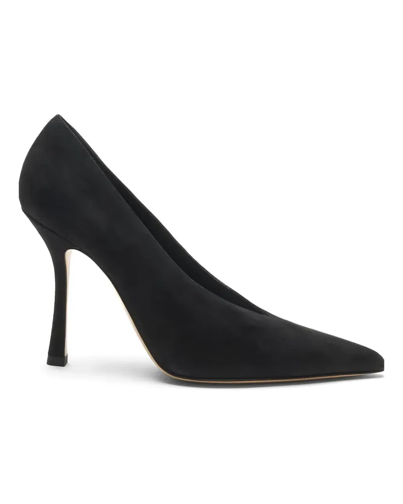Casadei Nina asymmetrical suede pumps - Schwarz Schwarz