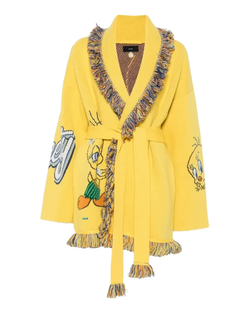 Alanui Tweety Cardigan mit Fransen - Gelb Gelb