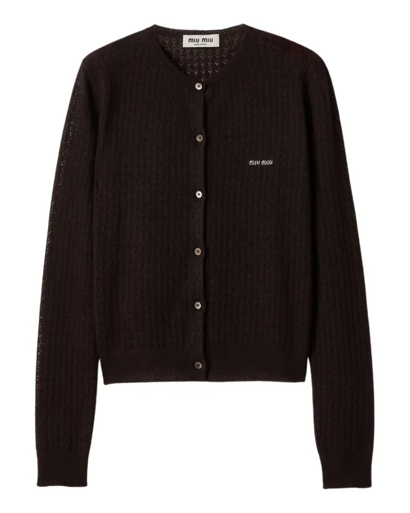 Miu Miu Cardigan aus Kaschmir - Braun Braun