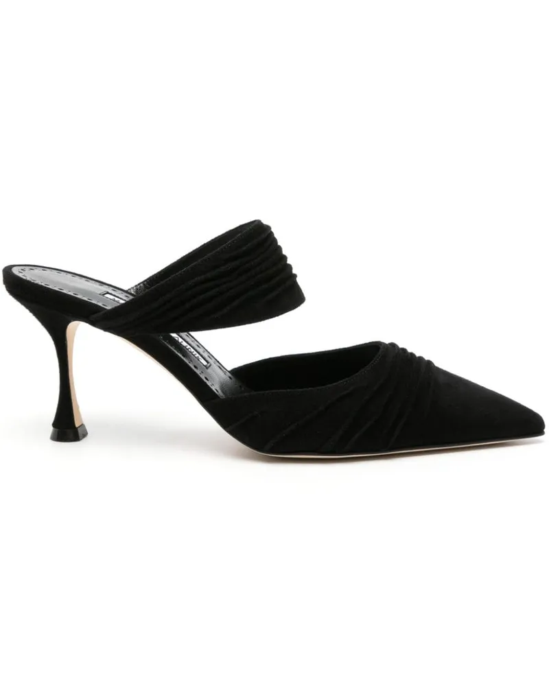 Manolo Blahnik Circeamu Mules 70mm Schwarz