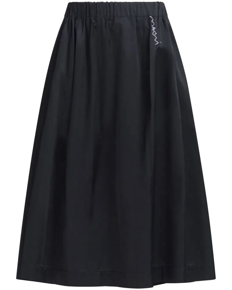 Marni Midirock mit Logo-Stickerei - Schwarz Schwarz