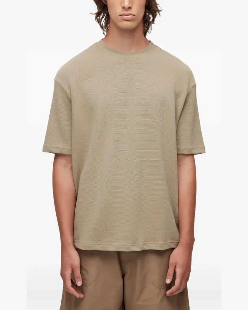 Osklen T-Shirt aus Waffelstrick - Grün Grün