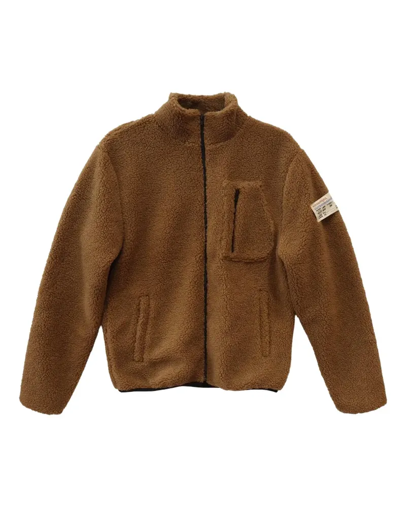 HTC Hollywood Trading Company zip-up Teddy jacket - Braun Braun