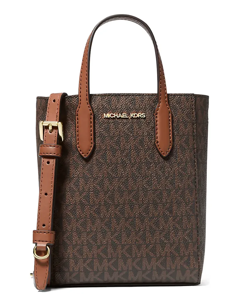 Michael Kors extra-small Vincent patterned cross body bag - Braun Braun