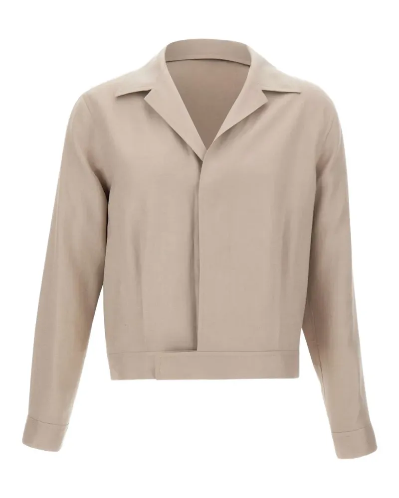 Tagliatore Sainz Jacke aus Leinen - Nude Nude
