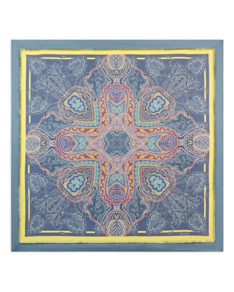 Etro Paisley-Schal - Blau Blau