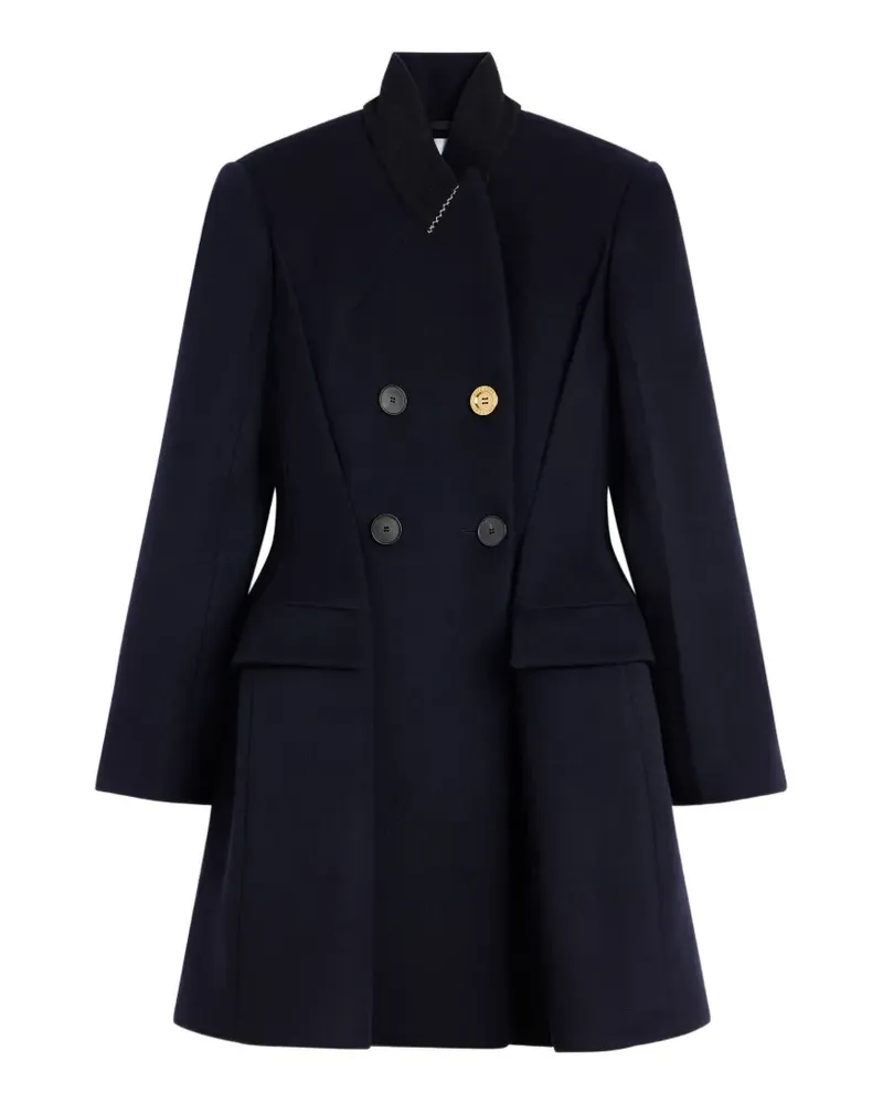 Givenchy Doppelreihiger Mantel - Blau Blau