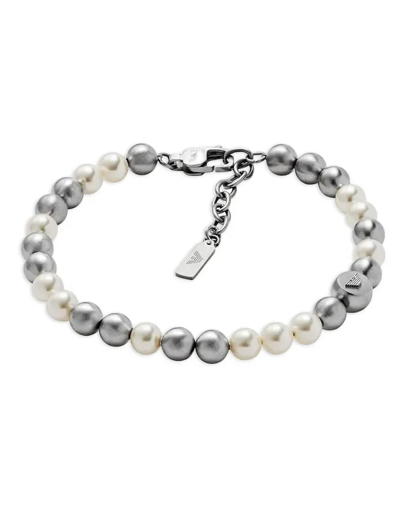 Emporio Armani beaded bracelet - Silber Silber