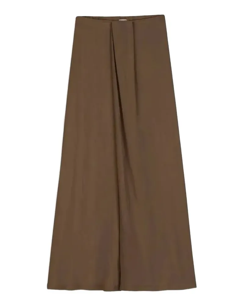 ALYSI draped silk trousers - Braun Braun