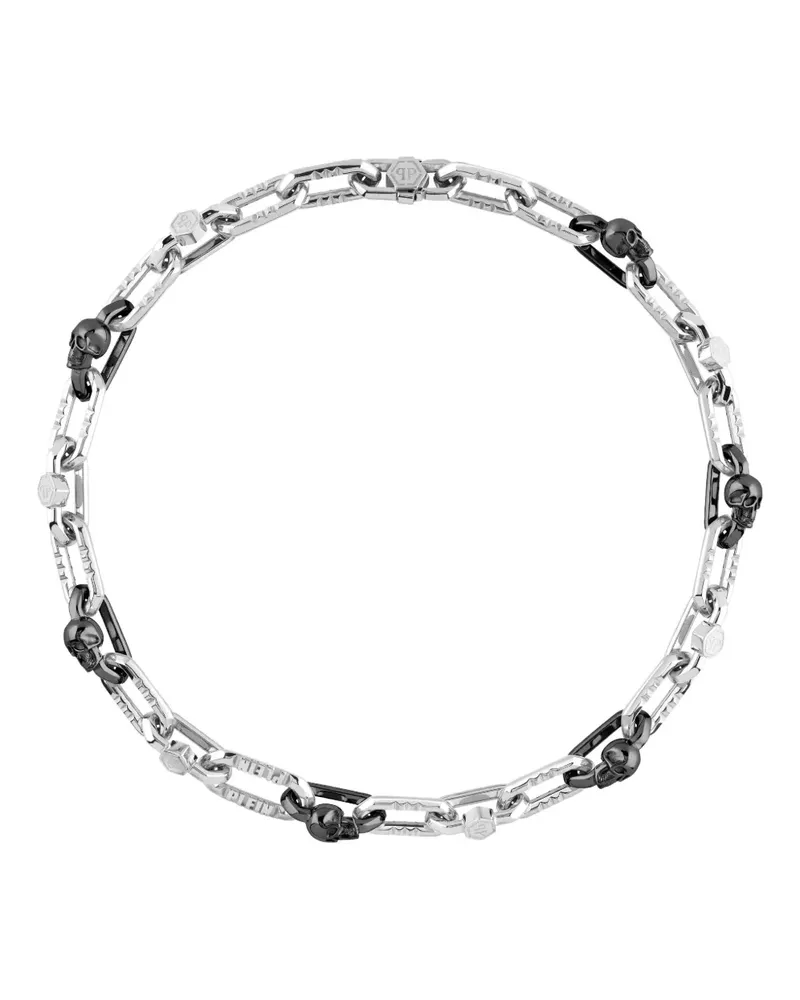 Philipp Plein Klassische Halskette - Silber Silber