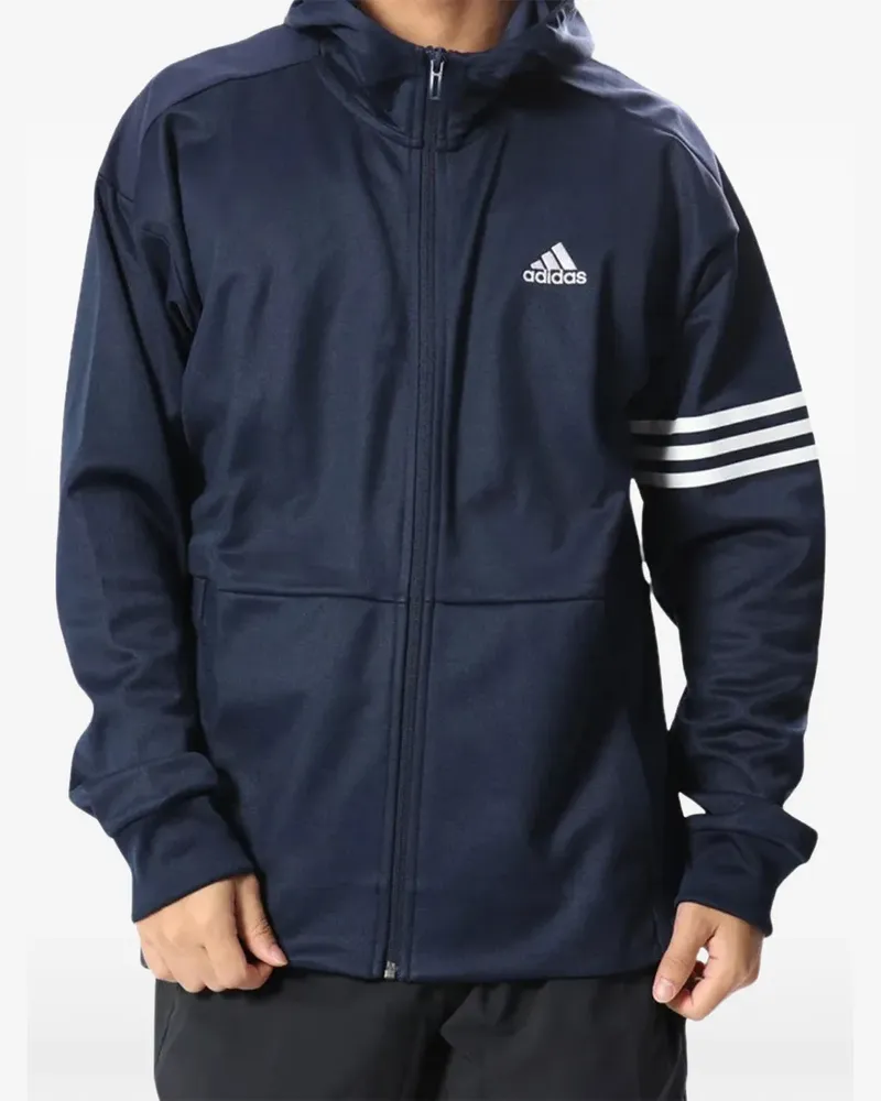 adidas Kapuzenjacke mit Logo-Print - Blau Blau