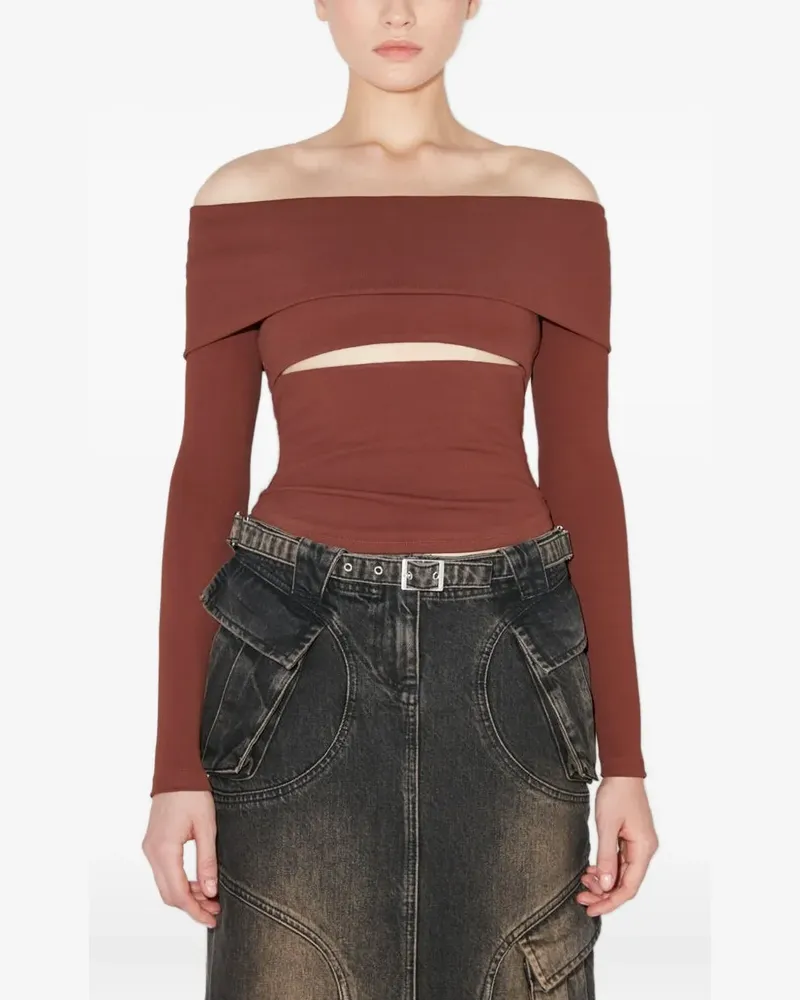 MISBHV Elena Langarmshirt - Braun Braun
