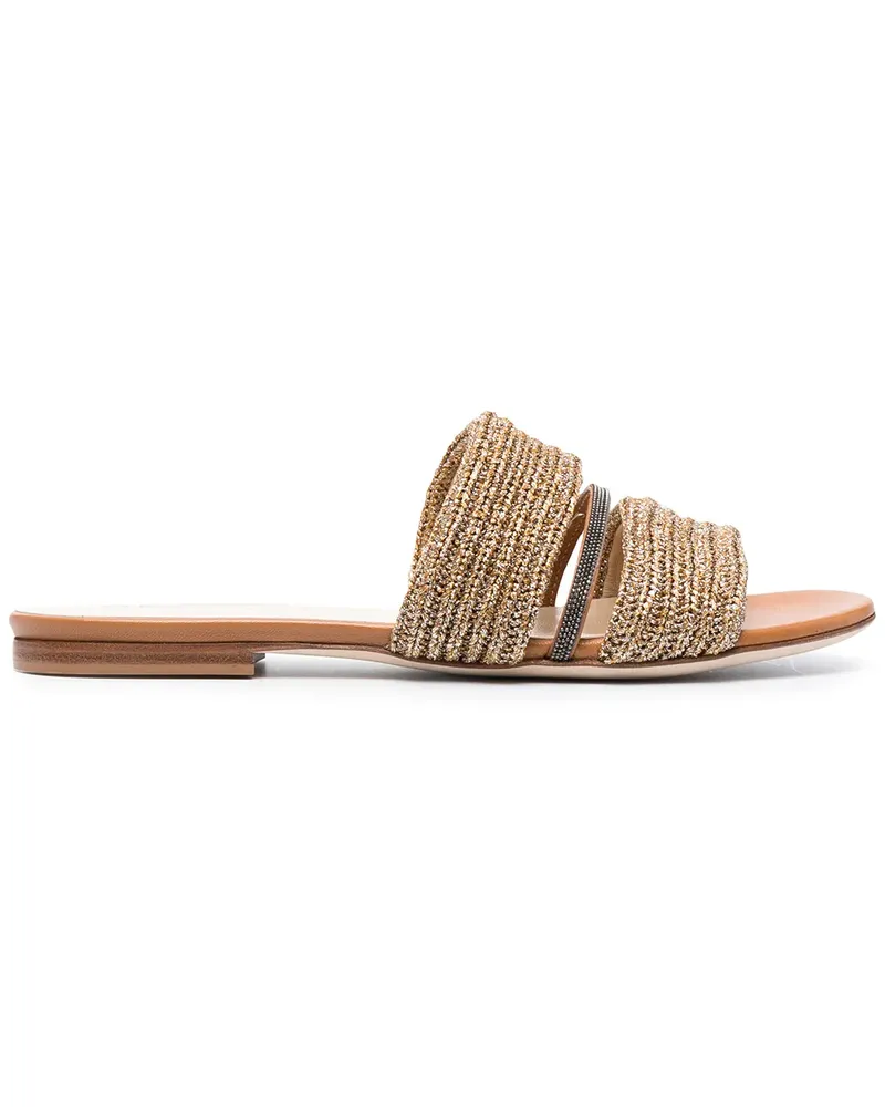 Fabiana Filippi Lurex-Sandalen - Gold Gold