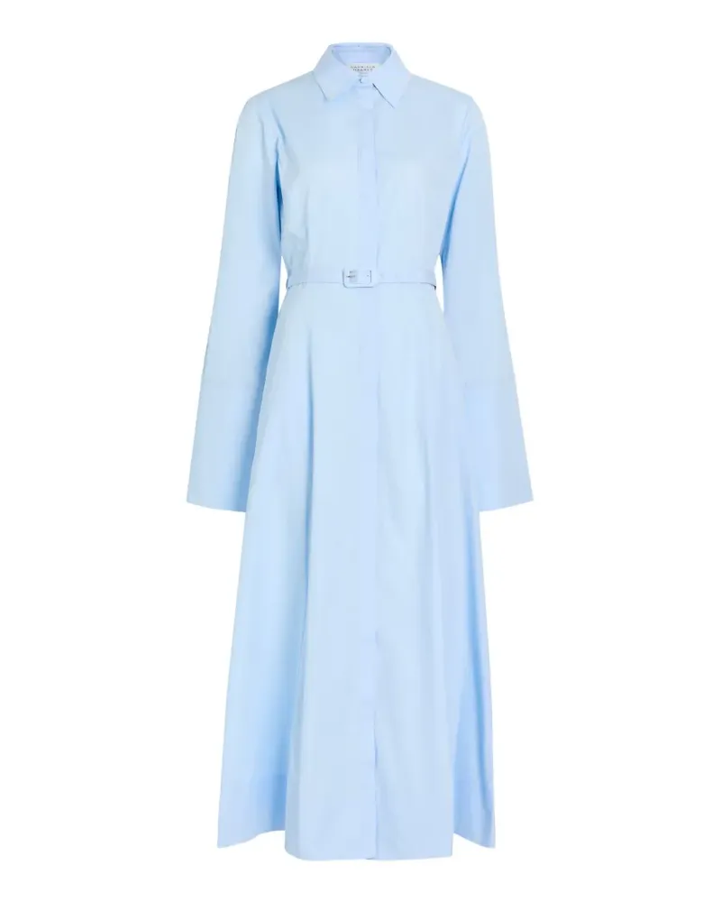 Gabriela Hearst Hemdkleid mit Gürtel - Blau Blau