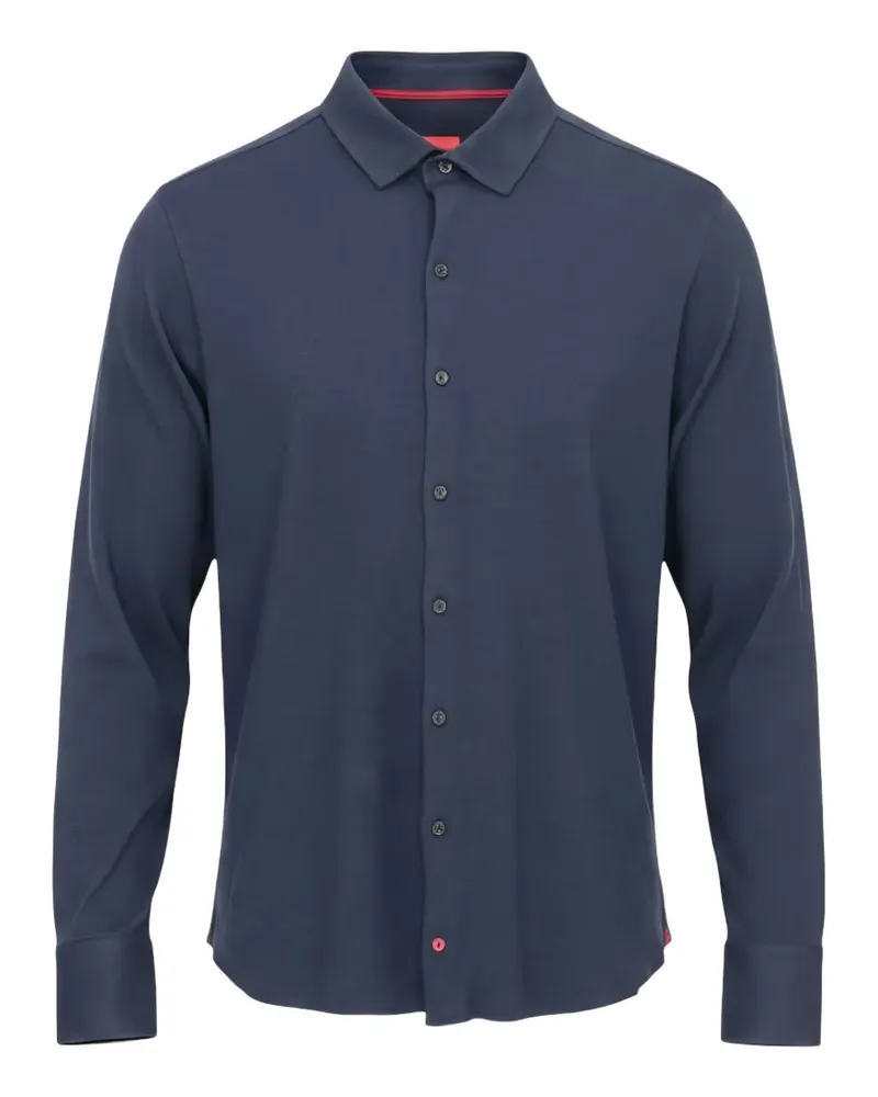 Isaia Langärmeliges Hemd - Blau Blau
