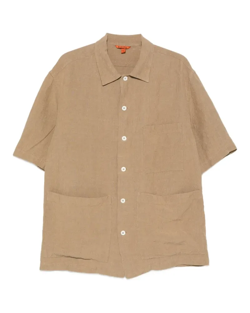 BARENA Donde Marte patch-pocket shirt - Nude Nude