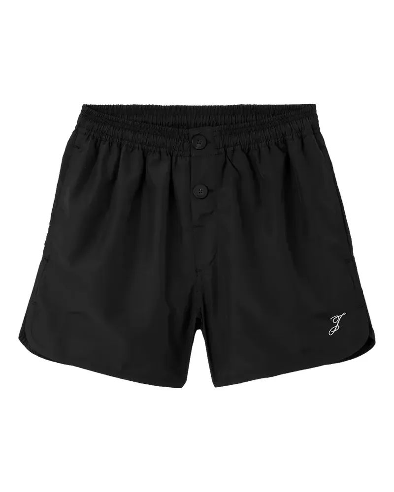 Jacquemus The Puntini logo-embroidered swim shorts - Schwarz Schwarz
