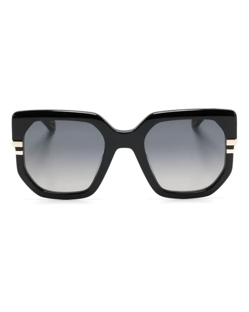 Chloé Sonnenbrille mit Oversized-Gestell - Schwarz Schwarz