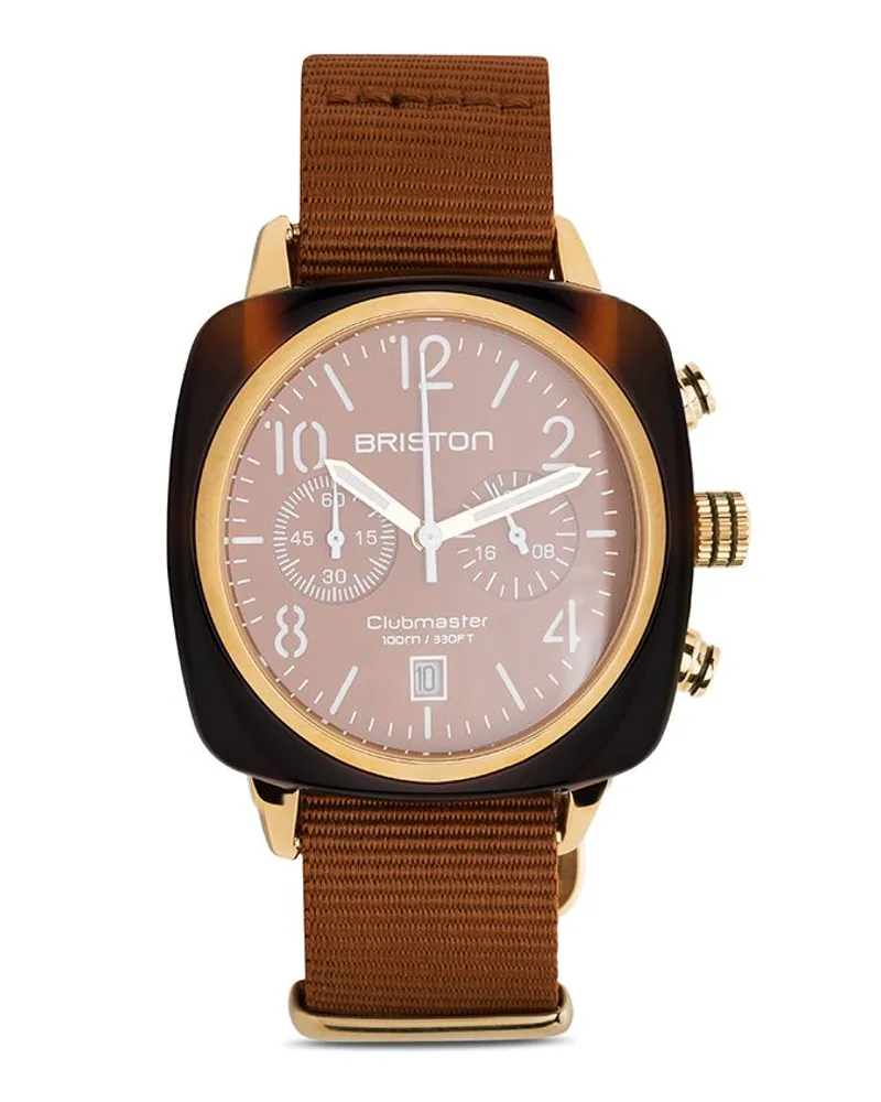 BRISTON Clubmaster Classic 40mm - Braun Braun