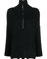 Société Anonyme Grob gestrickter Cardigan Schwarz