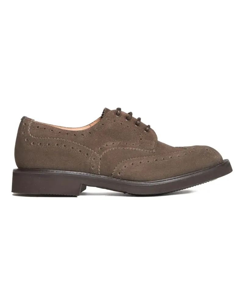 Tricker's Bourton suede derby brogues - Braun Braun