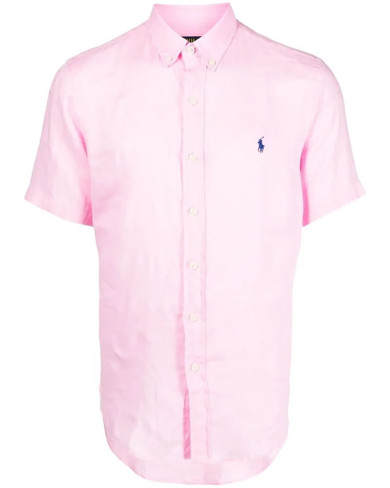 Ralph Lauren Leinenhemd mit Polo Pony - Rosa Rosa