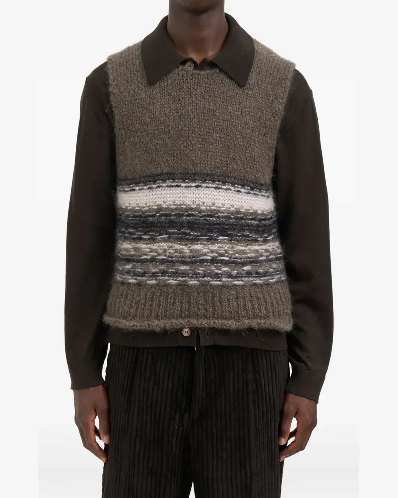 Our Legacy Fair Isle vest - Grau Grau