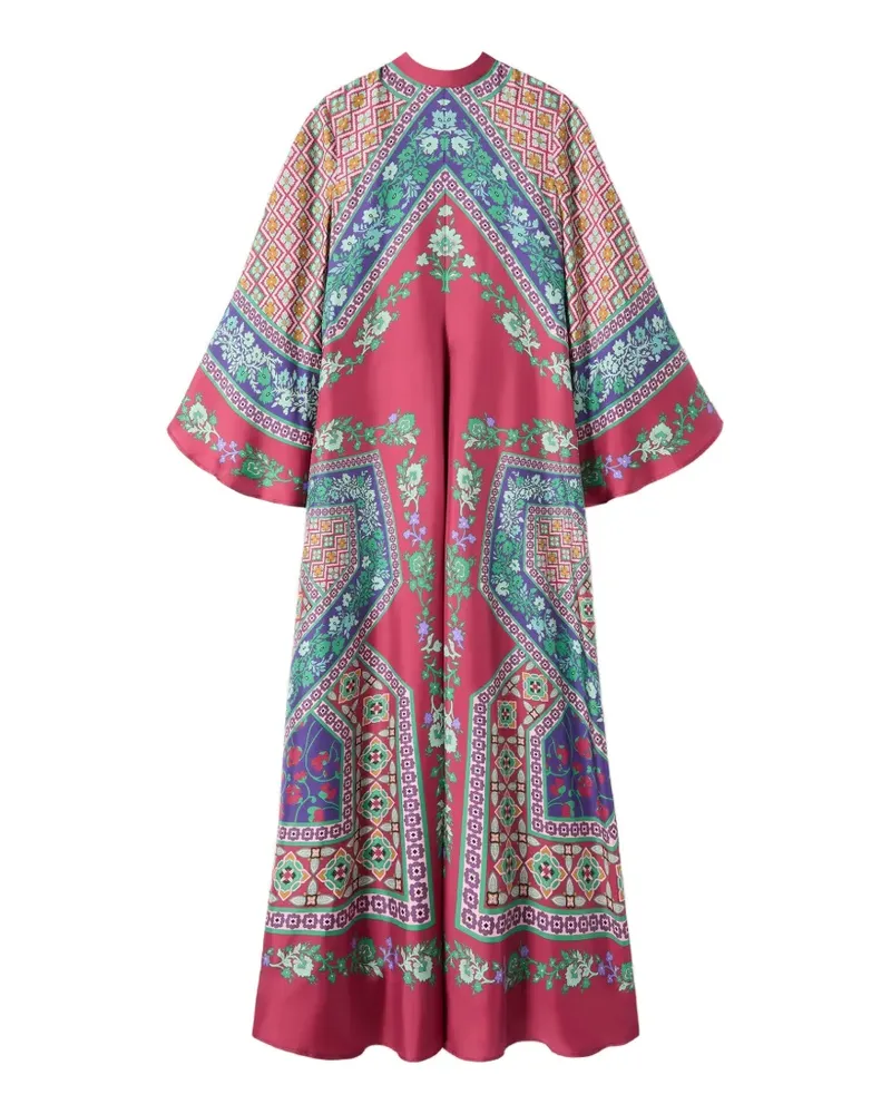 La DoubleJ Magnifico Maxikleid mit Blumenmuster - Rot Rot