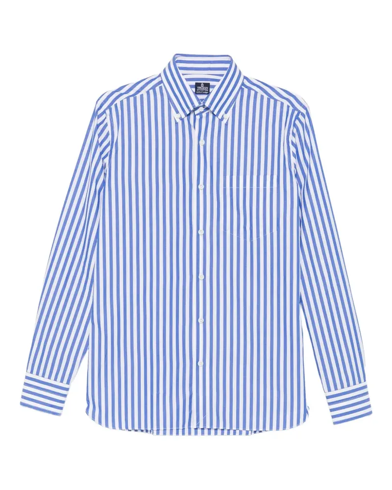 Truzzi vertical-stripe button-down shirt - Blau Blau