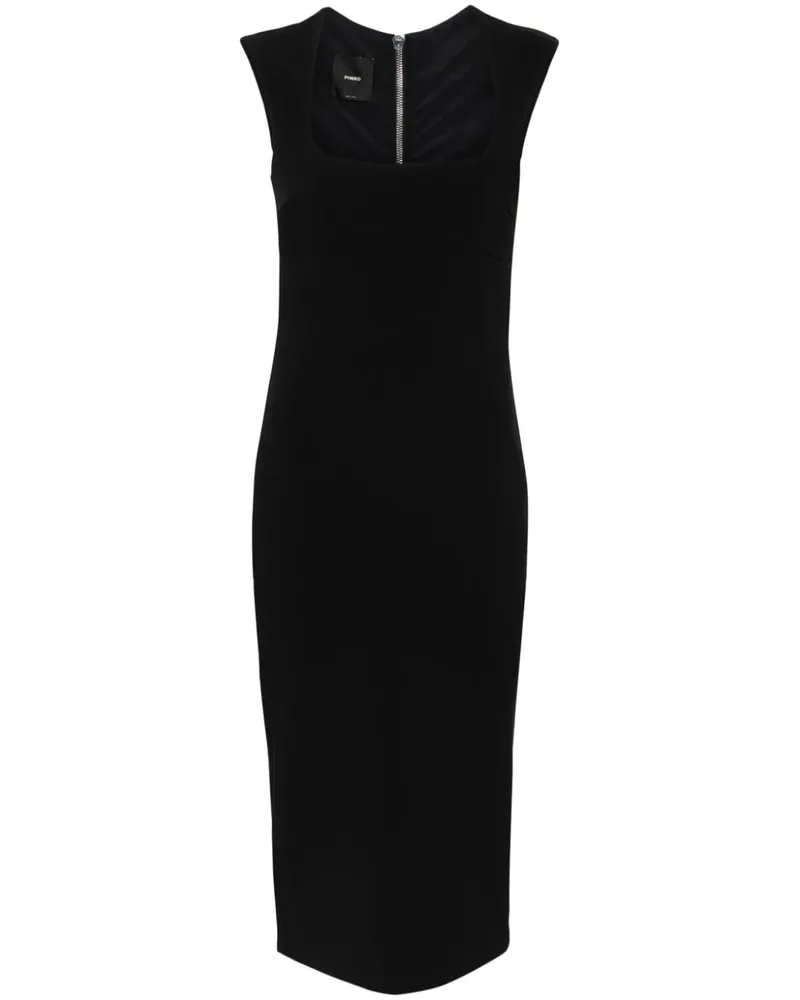 Pinko Valensole Midikleid Schwarz