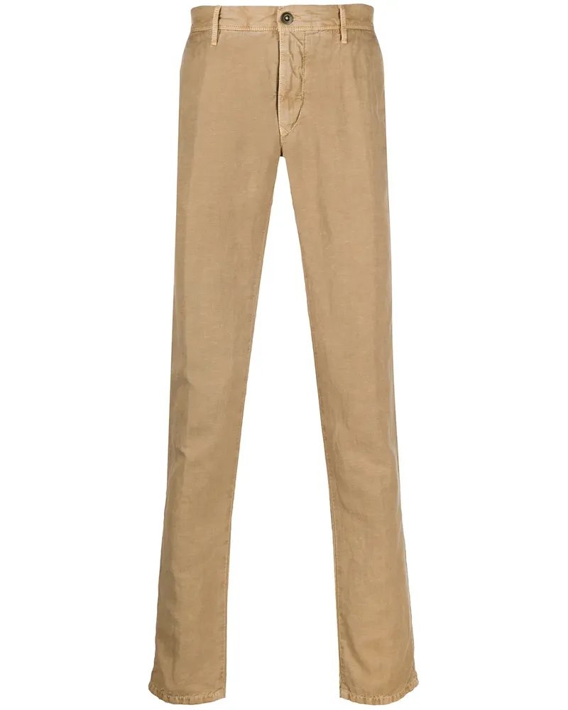 Incotex Hose mit schmalem Schnitt - Nude Nude