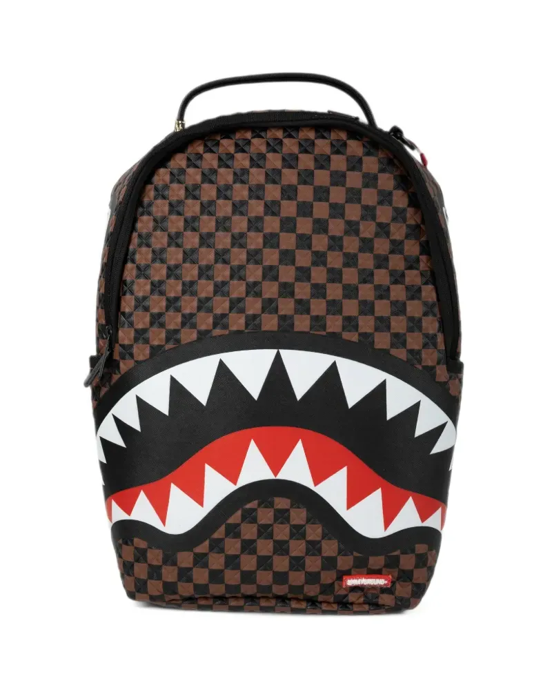 Sprayground logo-patch backpack - Braun Braun