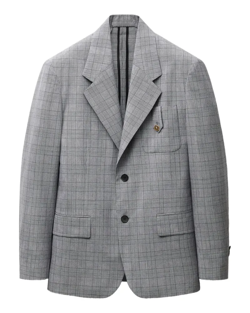Versace Prince Of Wales wool blazer - Grau Grau