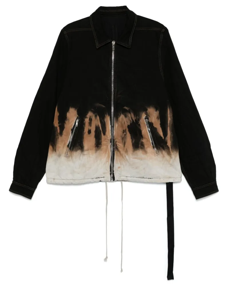 DRKSHDW by Rick Owens Jeansjacke mit Batikmuster - Schwarz Schwarz