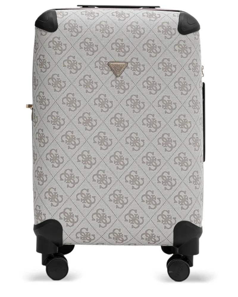 Guess Koffer mit Monogrammmuster - Grau Grau