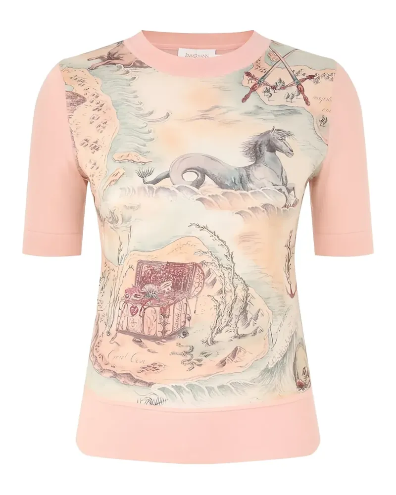 Zimmermann T-Shirt mit Rebellion-Print - Rosa Rosa