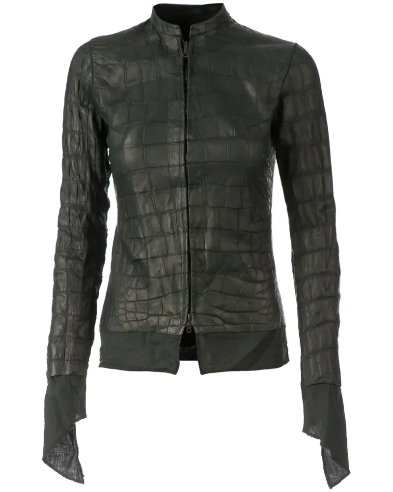 Isaac Sellam Affamee' Jacke aus Alligatorleder - Grün Grün