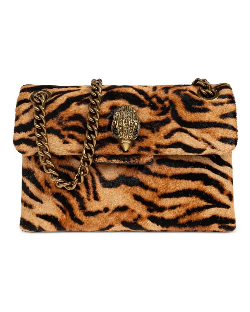 Kurt Geiger Mini Kensington Schultertasche mit Tiger-Print - Orange Orange