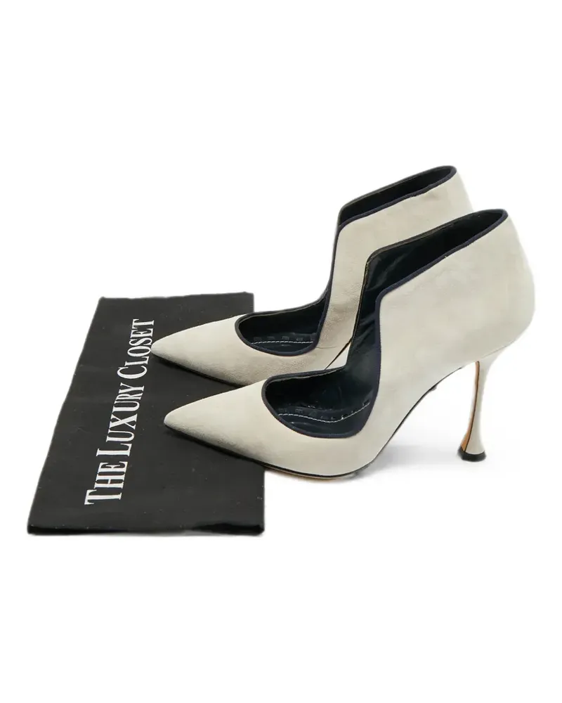 Manolo Blahnik Espedal pointed-toe pumps - Grau Grau