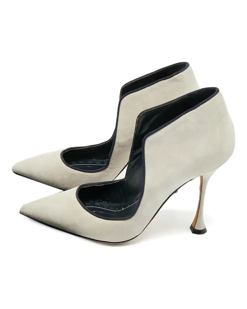 Manolo Blahnik Espedal Pumps mit spitzer Kappe - Grau Grau