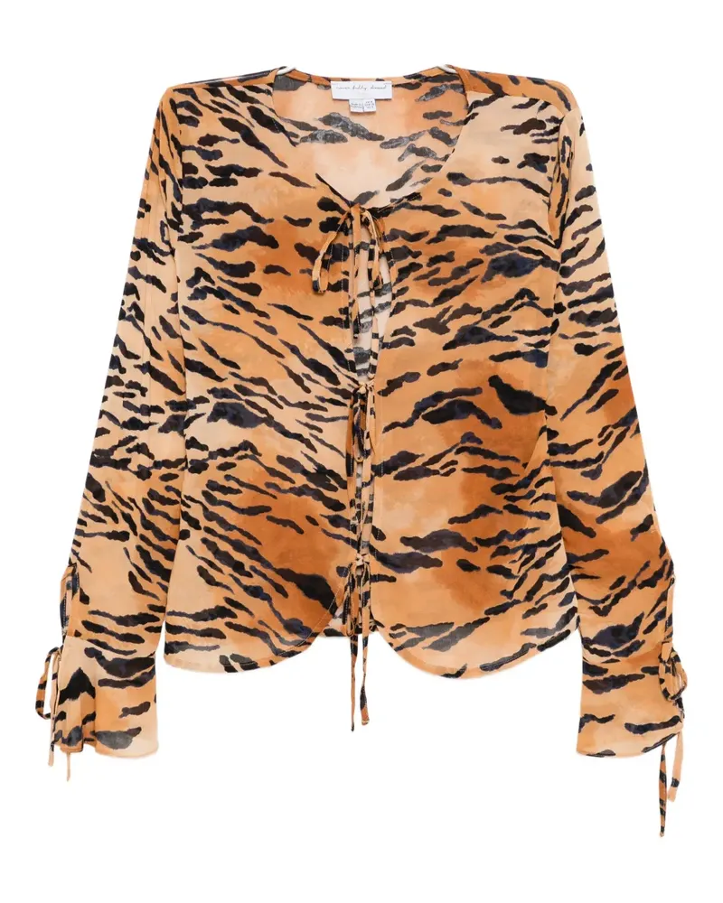 Never Fully Dressed Animal Cail top - Orange Orange