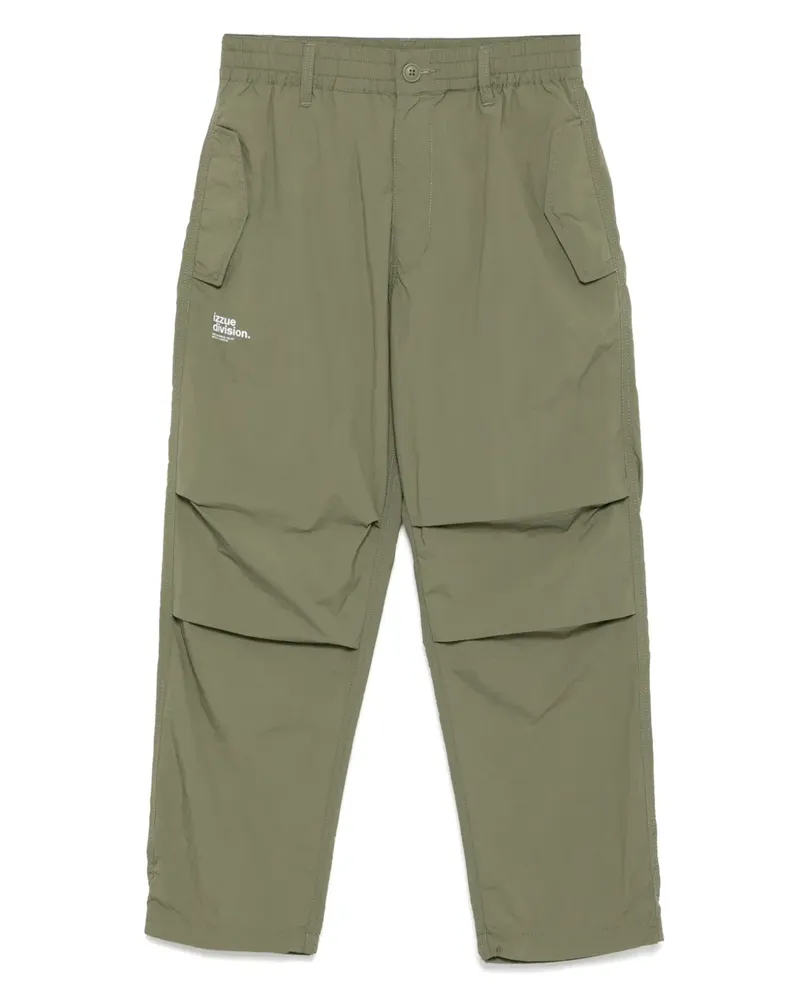 Izzue Hose mit Logo-Print - Grün Grün