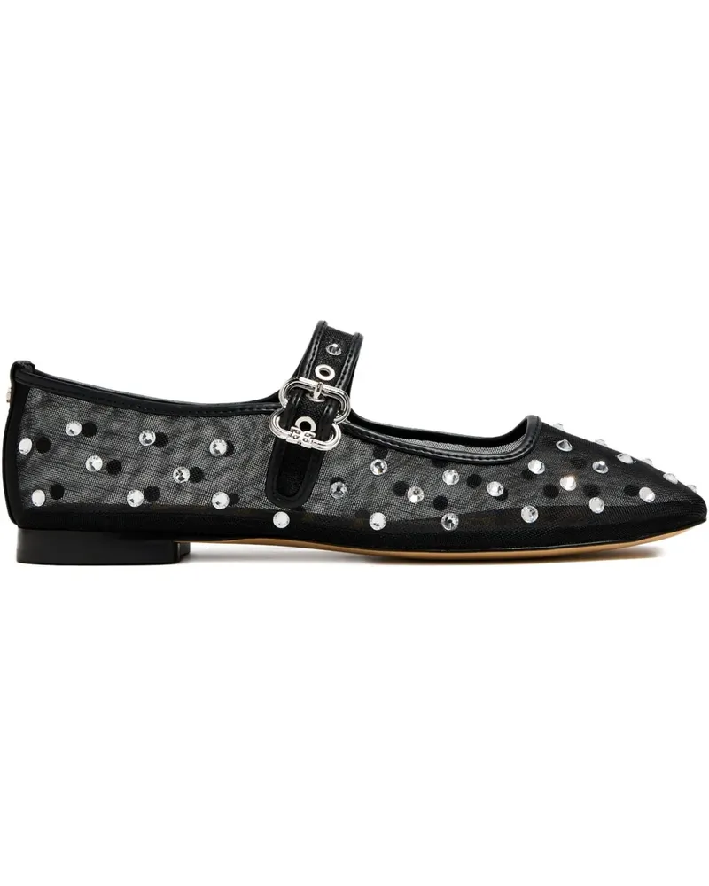 Sam Edelman Verzierte Ballerinas aus Mesh - Schwarz Schwarz