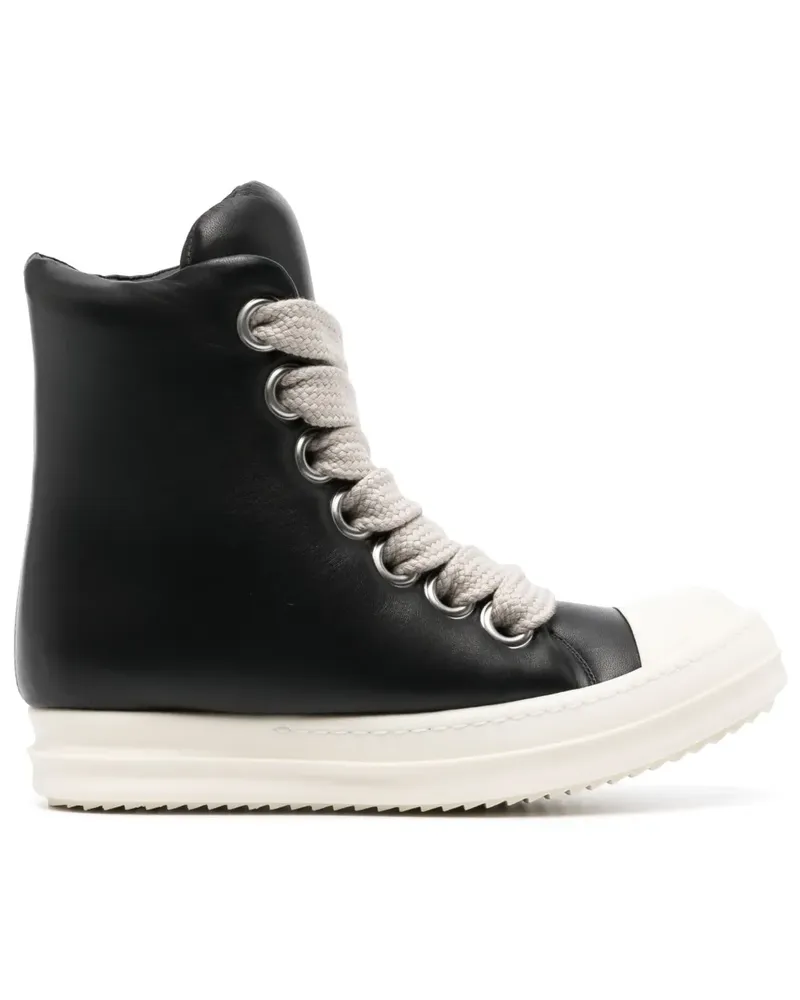 Rick Owens Gefütterte Jumbo Sneakers - Schwarz Schwarz