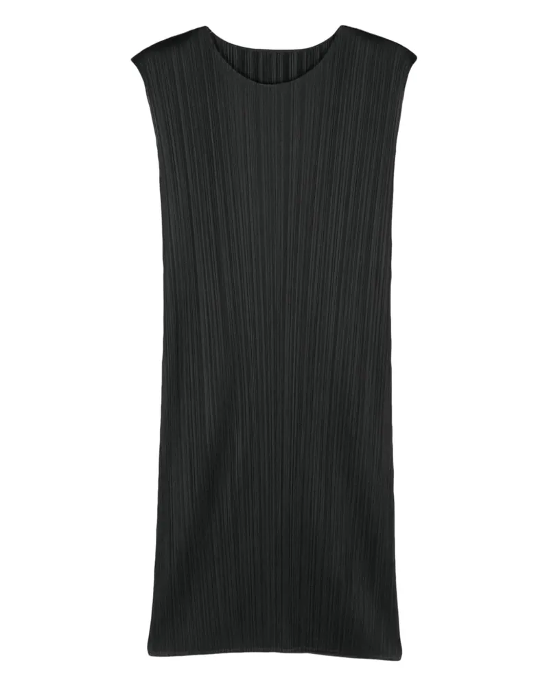 Issey Miyake pleated shift dress - Schwarz Schwarz